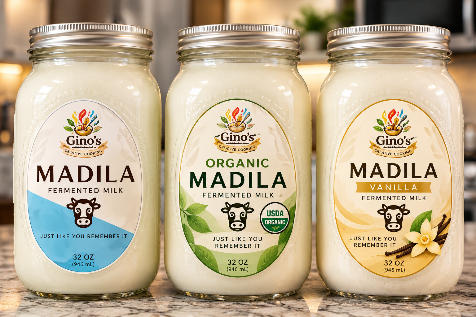 Gino's Madila fermented milk collection